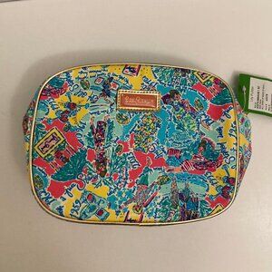 Lilly Pulitzer All Done Up Makeup Bag Large Multi In The Beginning NWT